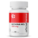 Betaína HCL 650mg 90 Doses