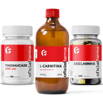 FIT PLUS - L Carnitina 300Ml + Thiomucase 400UTR 90 Caps + "Abelhinha" 120 Caps
