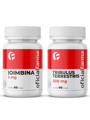 Tribulus Terrestris 500mg 60 Doses + Ioimbina (yohimbine) 5mg 60 doses