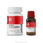 Lugol 5% Iodo Inorgânico 30ml + Ácido Alfalipóico 300mg 60 caps