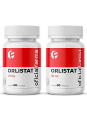 2 Potes de Orlistate 120Mg 60 Cáps