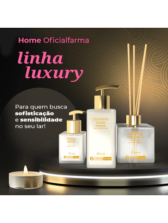 Linha Home Luxury -  Difusor De Ambiente, Sabonete Líquido E Creme Hidratante Para Mãos Luxury