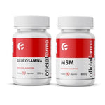 Glucosamina 500Mg 90 Cápsulas + MSM Enxofre Orgânico 400Mg 60 Cápsulas