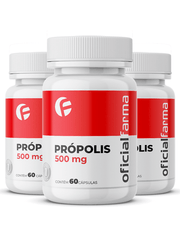 3 Própolis 500mg 60 Cápsulas