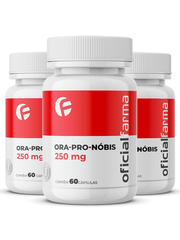 3 Ora - pro-nóbis 250 mg 60 Cápsulas