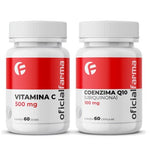 Coenzima Q10 100Mg 60 Cápsulas + Vitamina C 500Mg 60 Doses