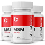 3 Msm Enxofre Orgânico 400Mg 60 Cápsulas