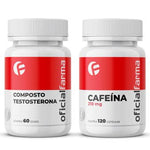 Composto Testosterona Endógena 60 Doses + Cafeína 210mg 120 Cápsulas