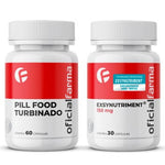 Pill Food Turbinado 60 Cápsulas + Exsynutriment® 150Mg 30 Cápsulas Com Selo de Autenticidade