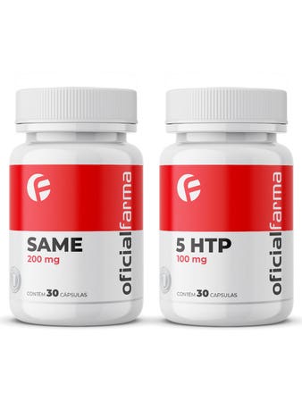 SAMe 200mg 30 Cápsulas + 5 Htp 100mg 30 Cápsulas (Grifonia Simplicifolia)