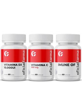 Supra Imune (Vitamina D3 10.000UI + Vitamina C 500mg + Multivitaminico Imune OF)