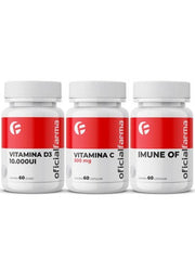 Supra Imune (Vitamina D3 10.000UI + Vitamina C 500mg + Multivitaminico Imune OF)