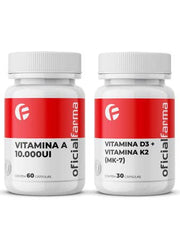 Saúde dos olhos e ossos - Vitamina D3 + Vitamina K2 (Mk-7) + Vitamina A