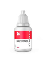 MinoxidilL 5% Com Propilenoglicol 100Ml - Loção Capilar