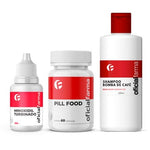 MinoxidilL Turbinado + Pill Food + Shampoo Bomba De Café