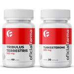 Tribulus Terrestris 500Mg 60 Doses + Turkesterone 500Mg 30 Cápsulas