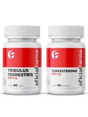 Tribulus Terrestris 500Mg 60 Doses + Turkesterone 500Mg 30 Cápsulas