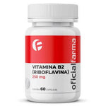 Vitamina B2 (Riboflavina) 250mg 60 Cápsulas